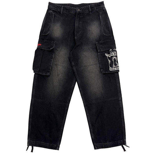 WKND TECHIE DENIM JEANS BLACK