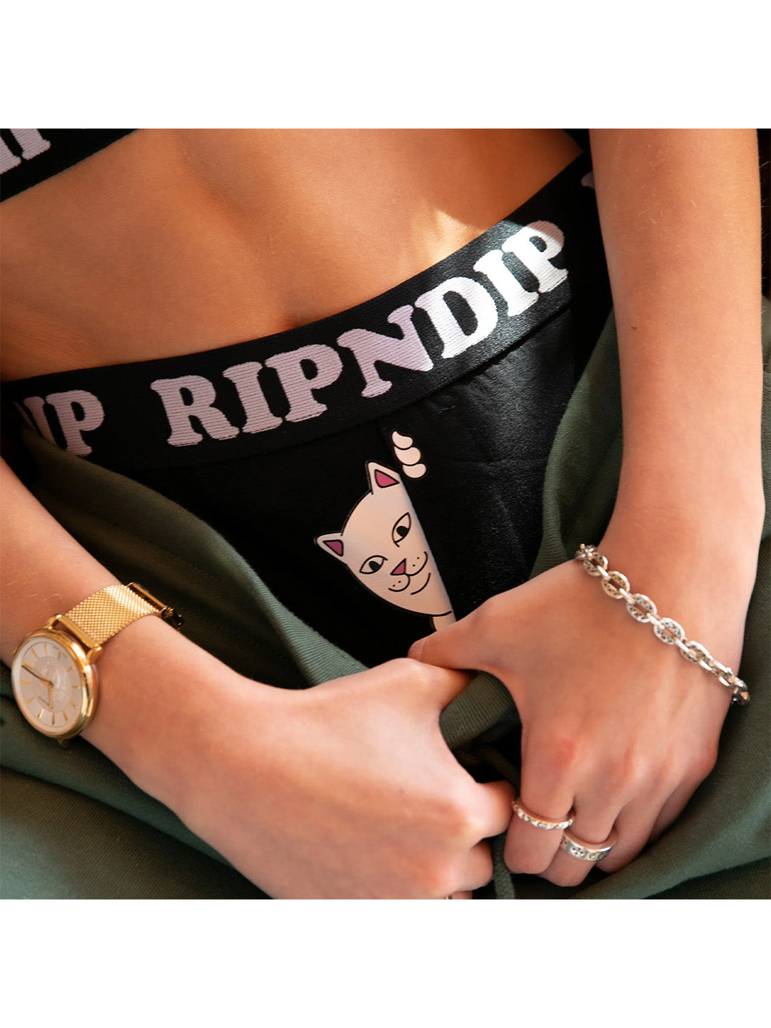 Peek A Nermal Boxers Black