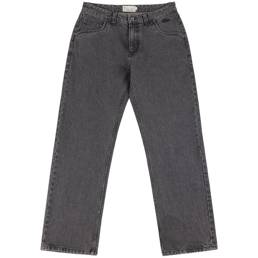 DIME STRAIGHT DENIM PANTS BLACK