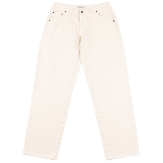 DIME RELAXED DENIM PANTS WHITE