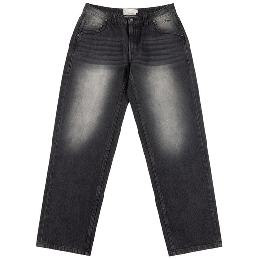 DIME RELAXED DENIM PANTS BLACK