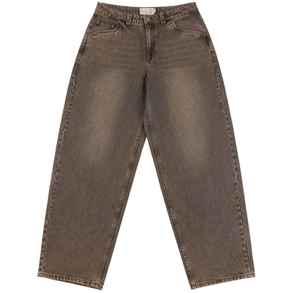 DIME BAGGY DENIM PANTS BROWN