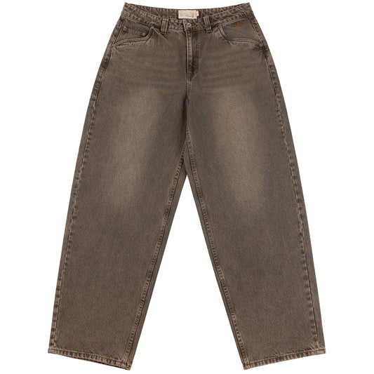 DIME BAGGY DENIM PANTS BROWN