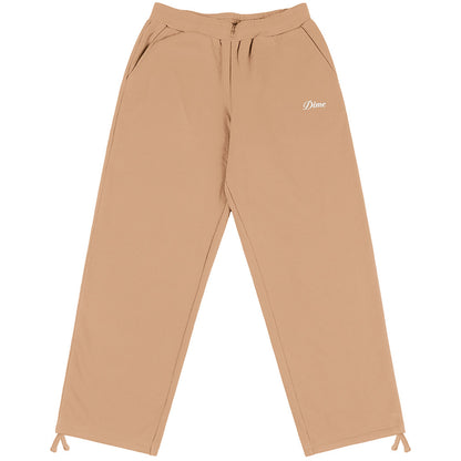 DIME CURSIVE SMALL LOGO SWEATPANTS BROWN