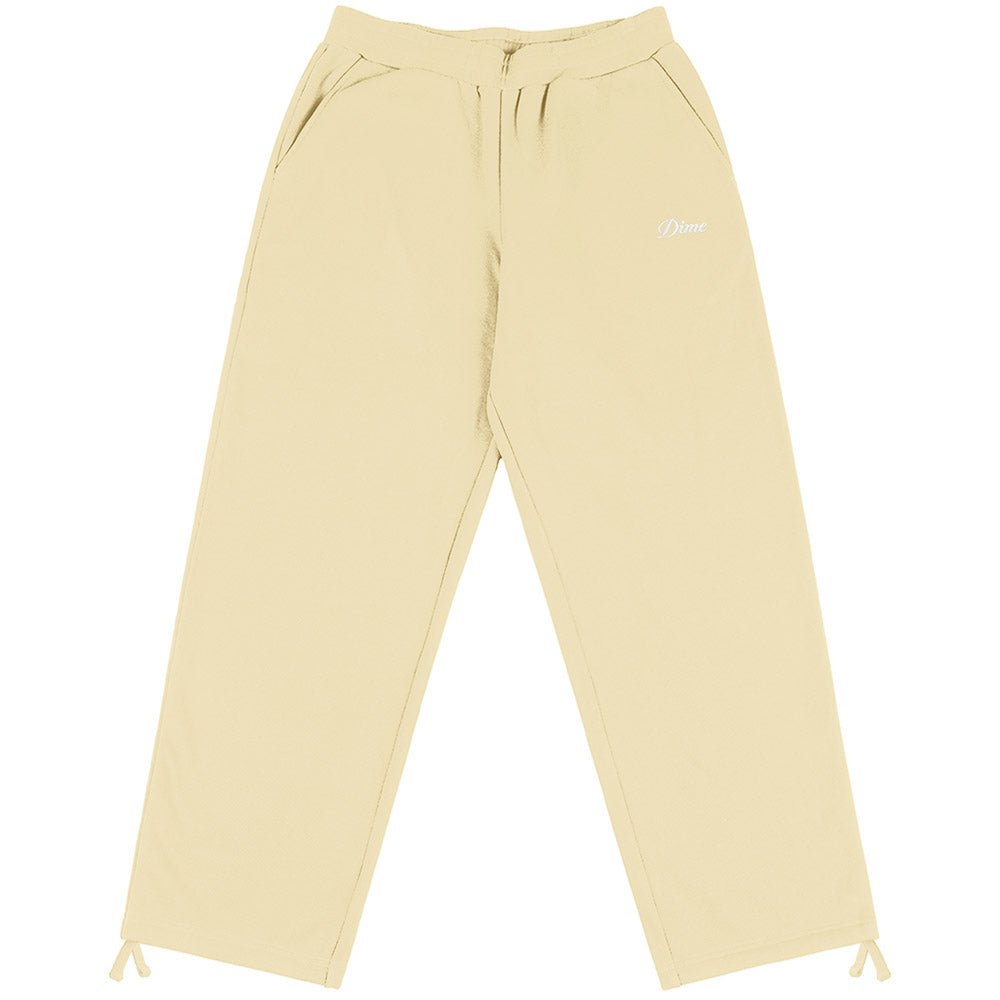 DIME CURSIVE SMALL LOGO SWEATPANTS CREAM