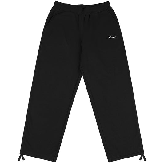DIME CURSIVE SMALL LOGO SWEATPANTS BLACK