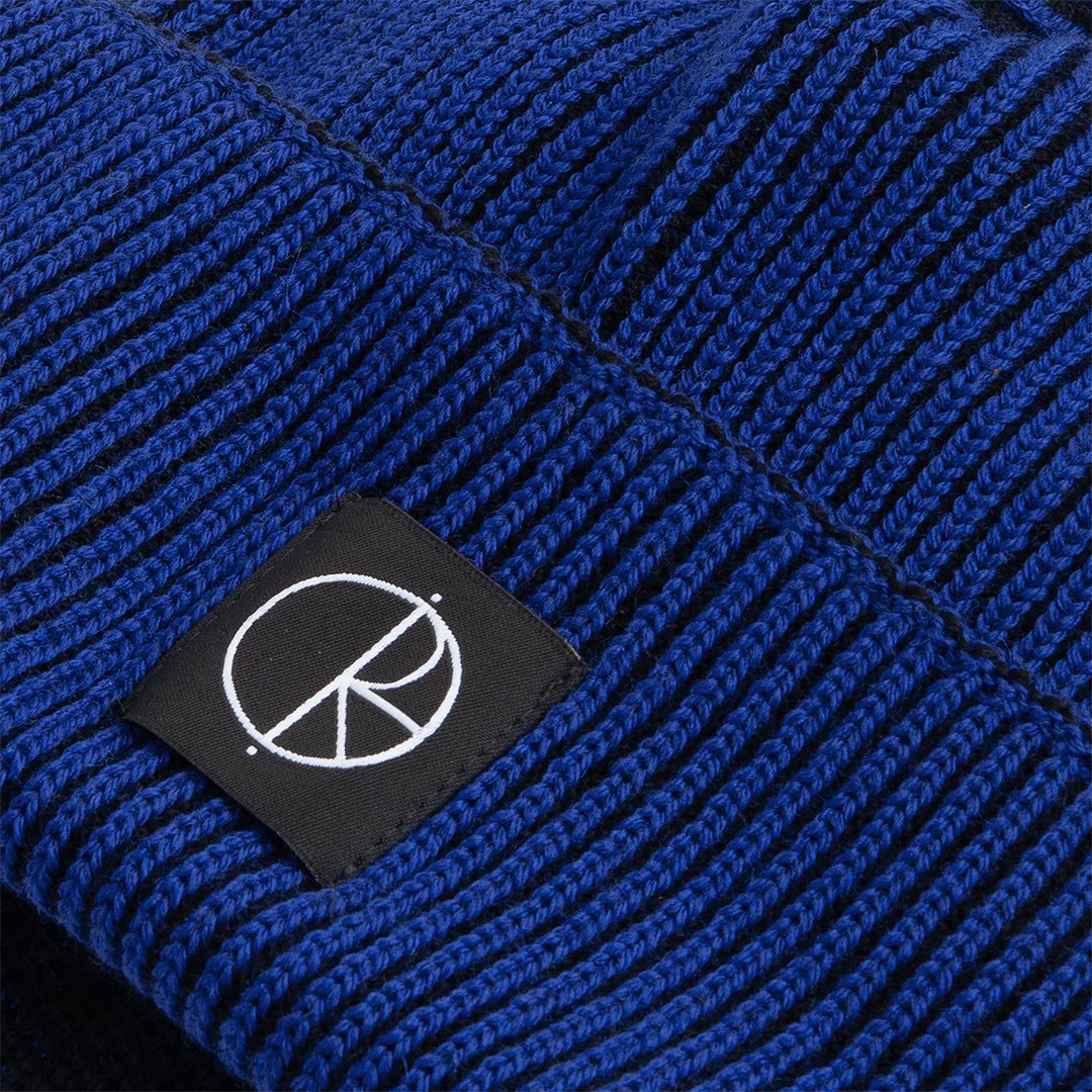 Lines Merino Beanie Blue