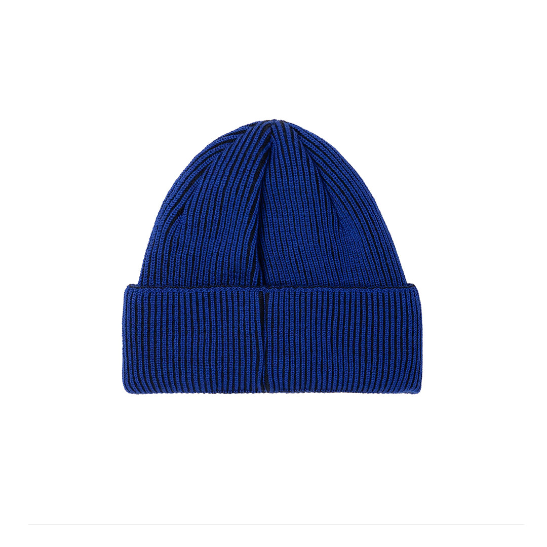 Lines Merino Beanie Blue