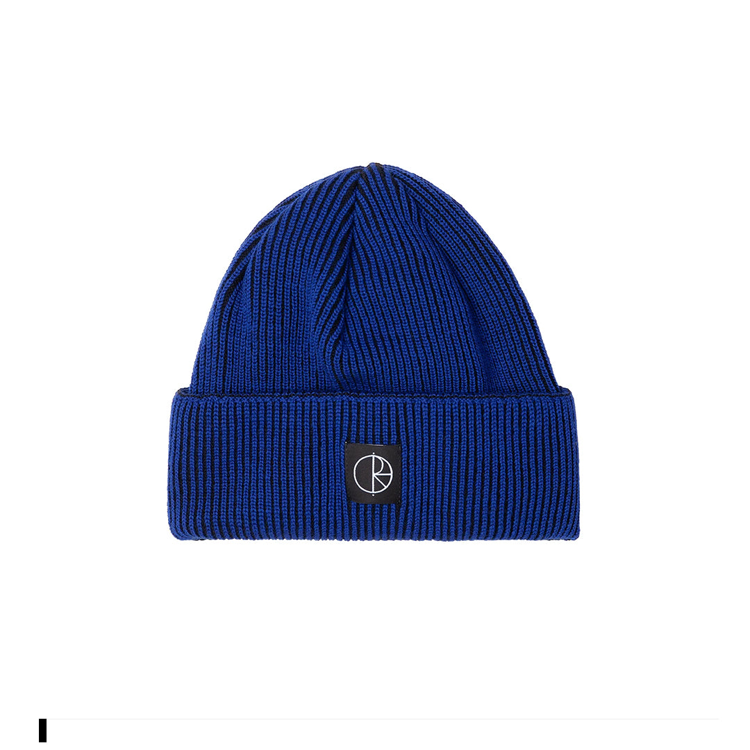 Lines Merino Beanie Blue