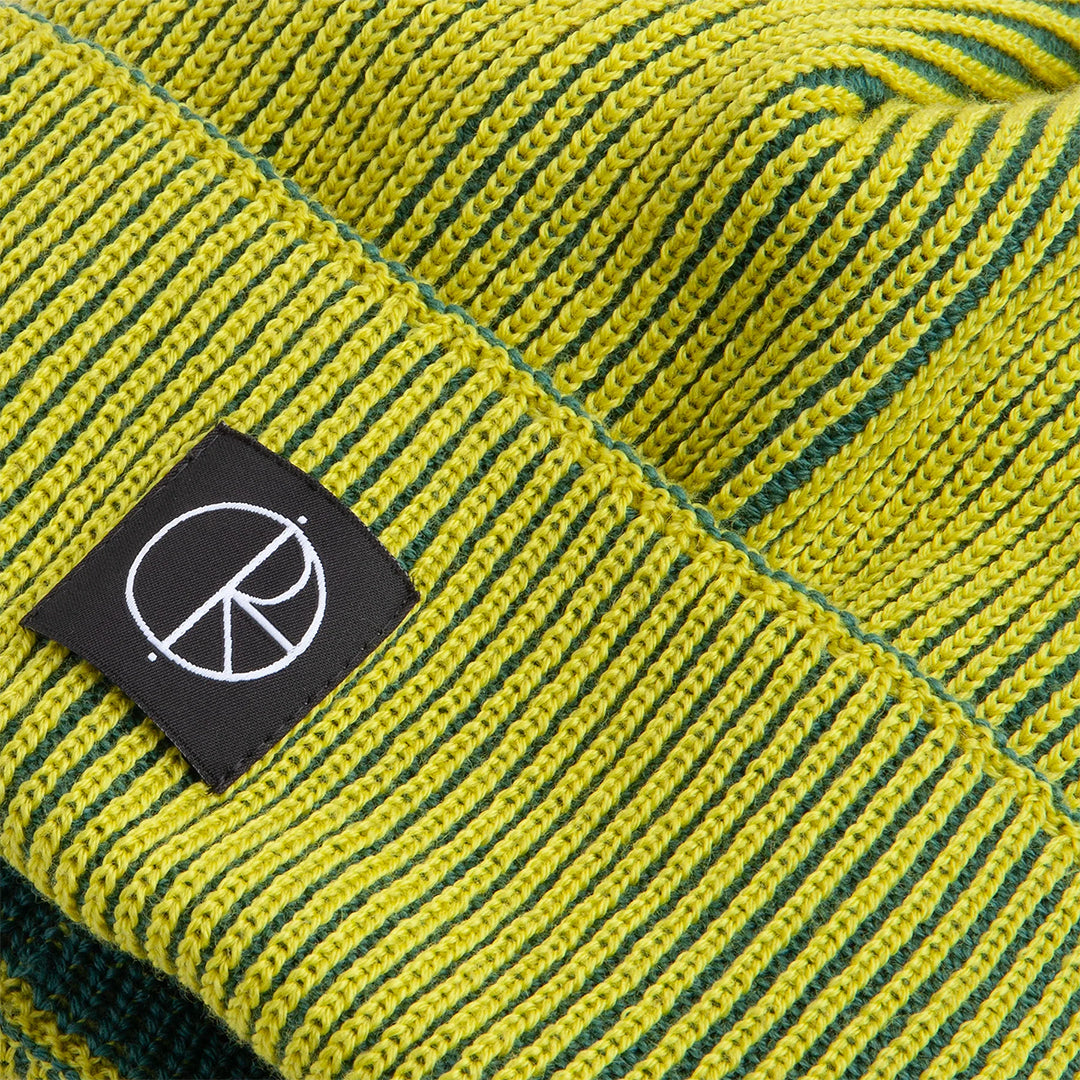 Lines Merino Beanie Yellow