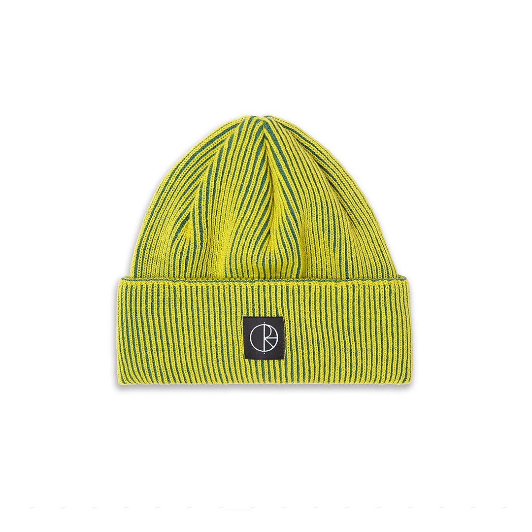Lines Merino Beanie Yellow