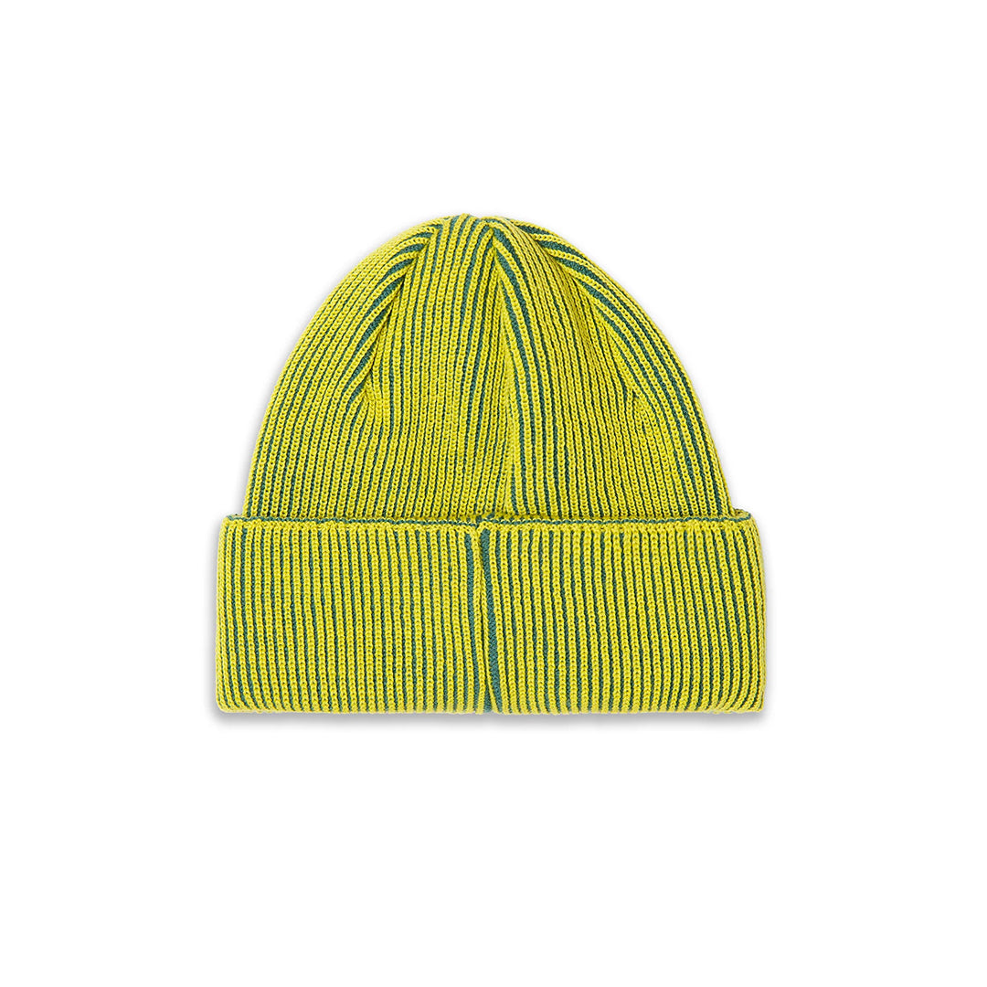 Lines Merino Beanie Yellow