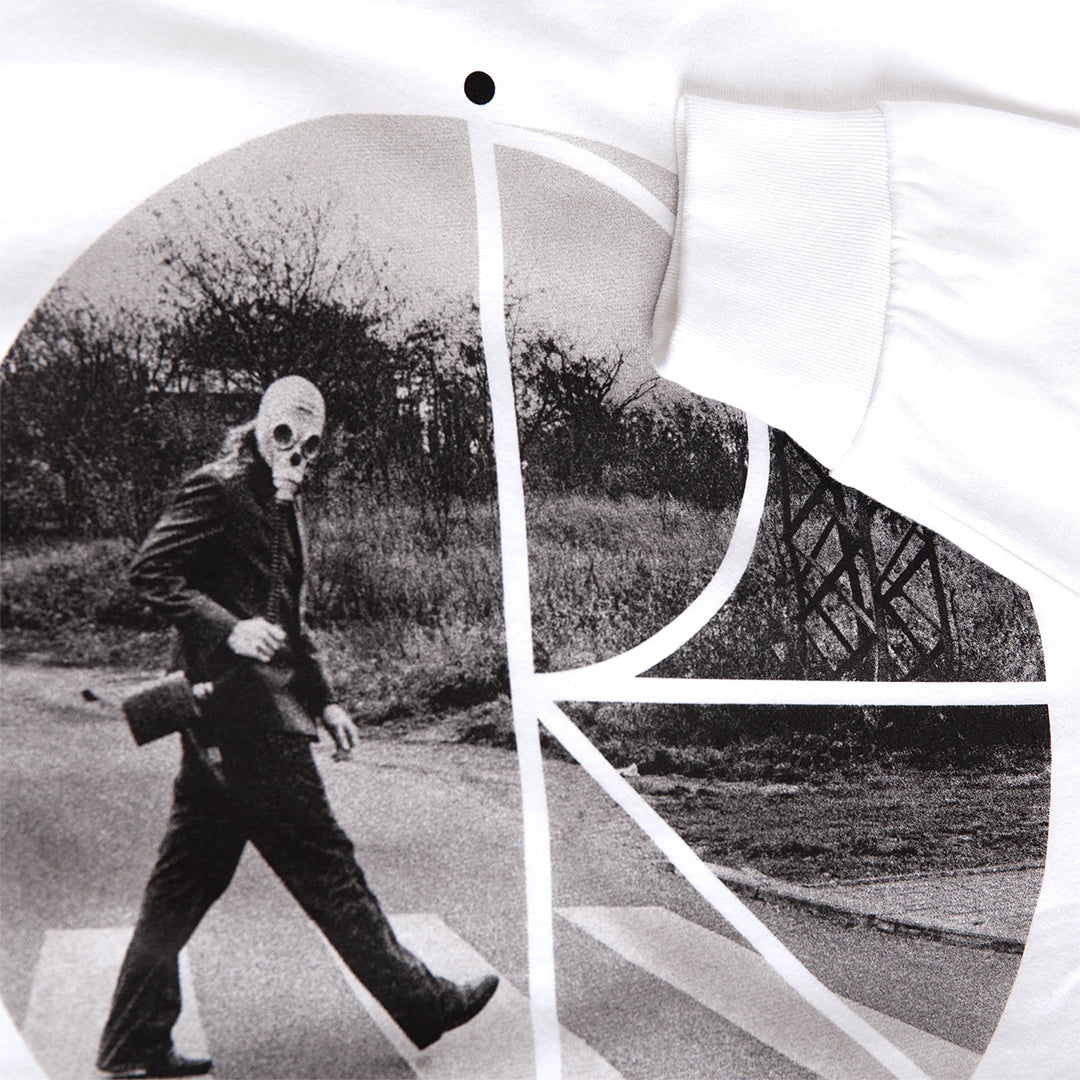 Klez Crossing Ls Tee White