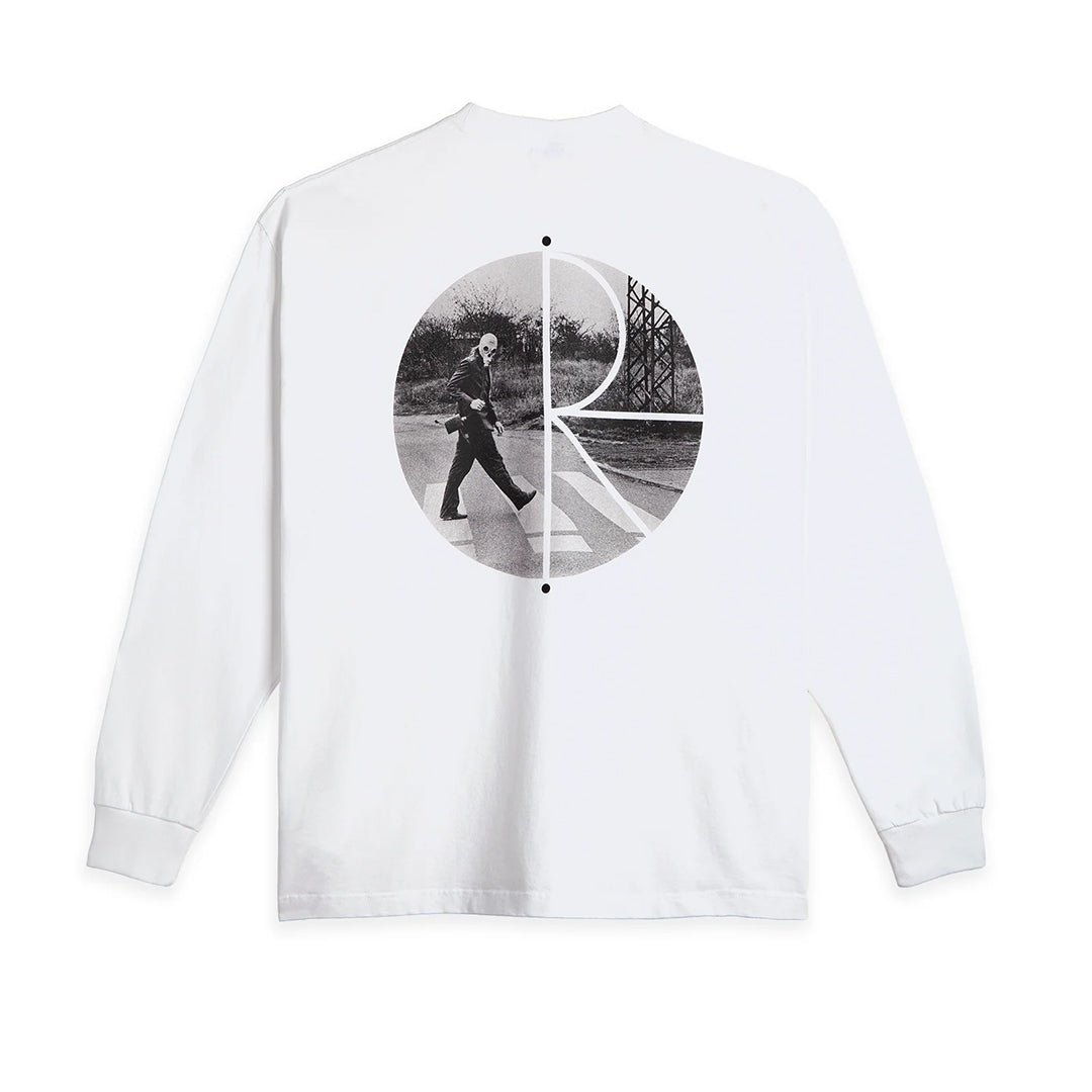 Klez Crossing Ls Tee White