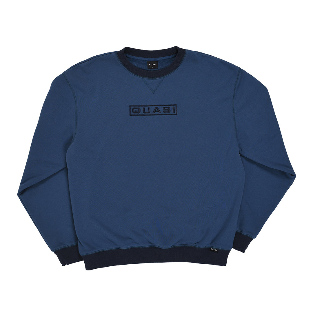 Euro Washed Crew Navy Blue