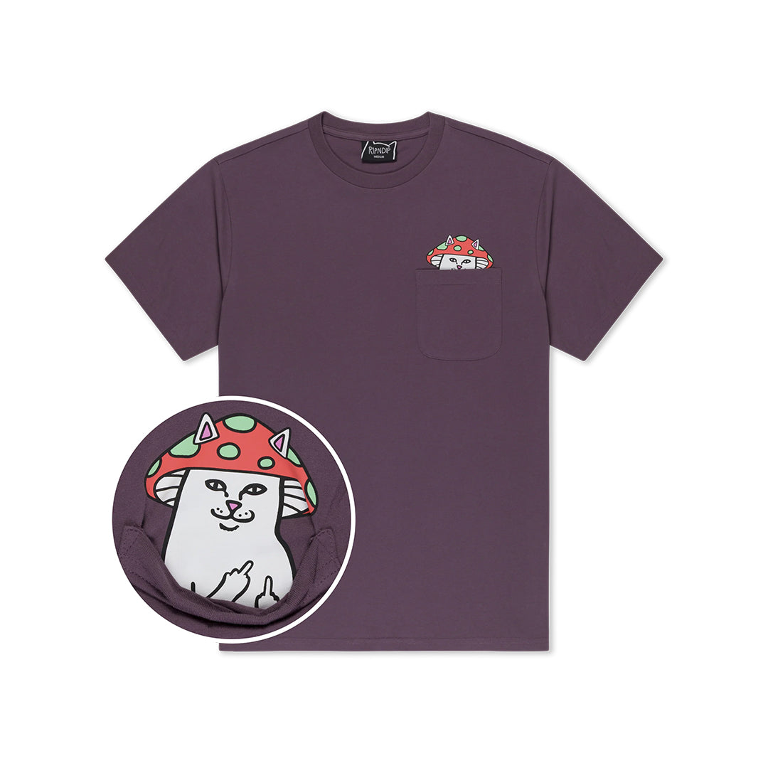 Lord Shroomy Pocket Tee Purple