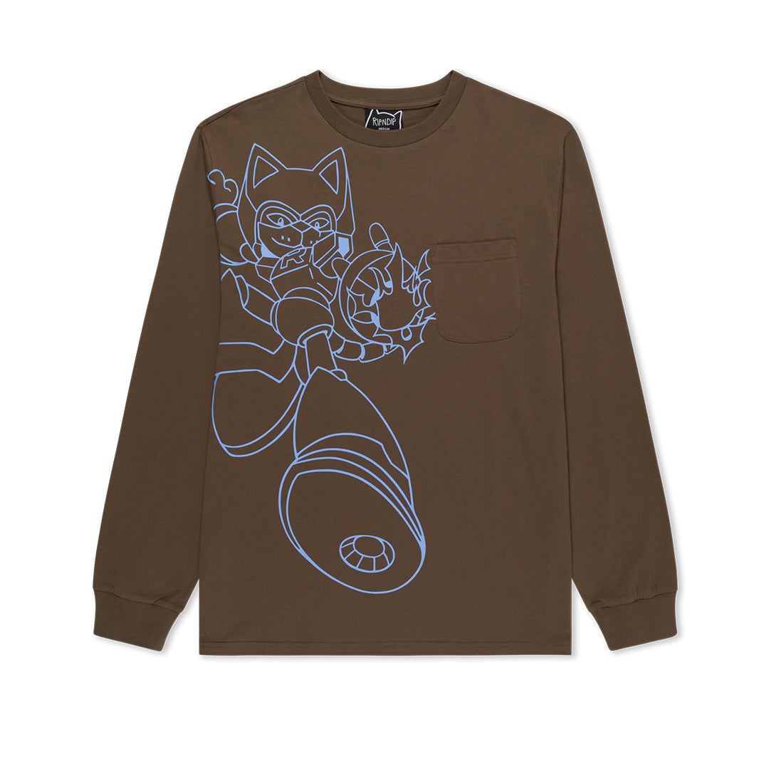 Rokkunerm Ls Tee Brown