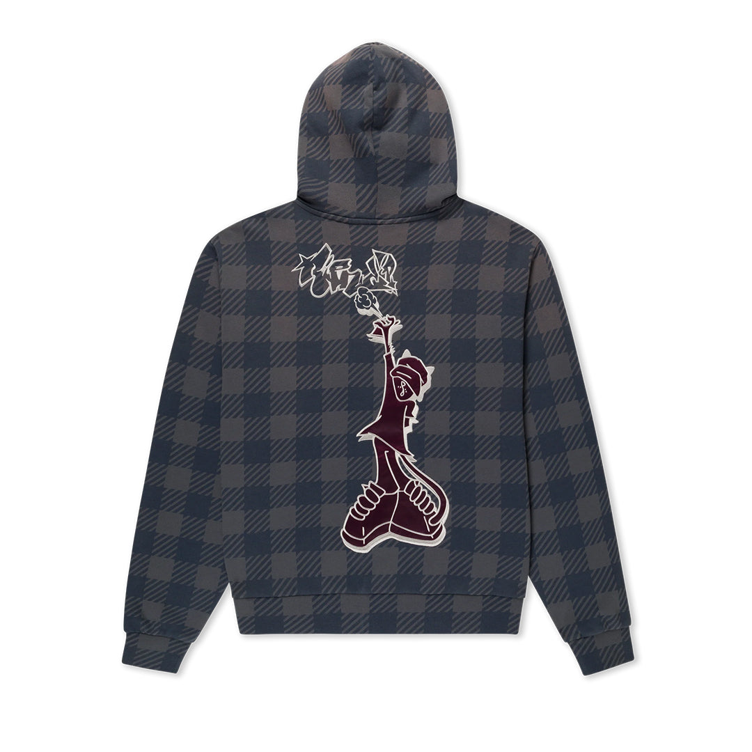 Hard In Da Paint Zip Hoodie Black