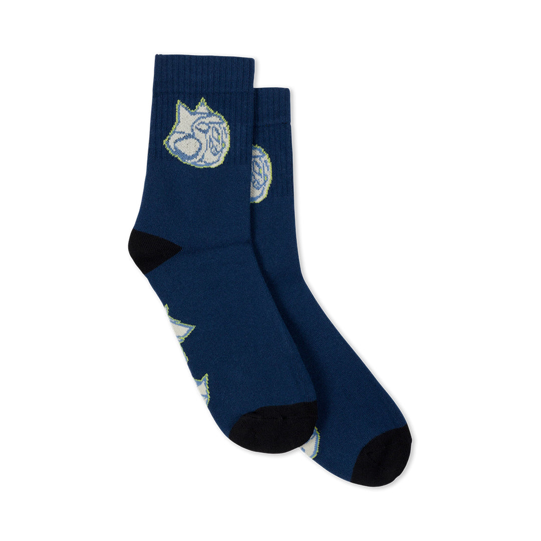 Cyclone Mid Socks Navy Blue