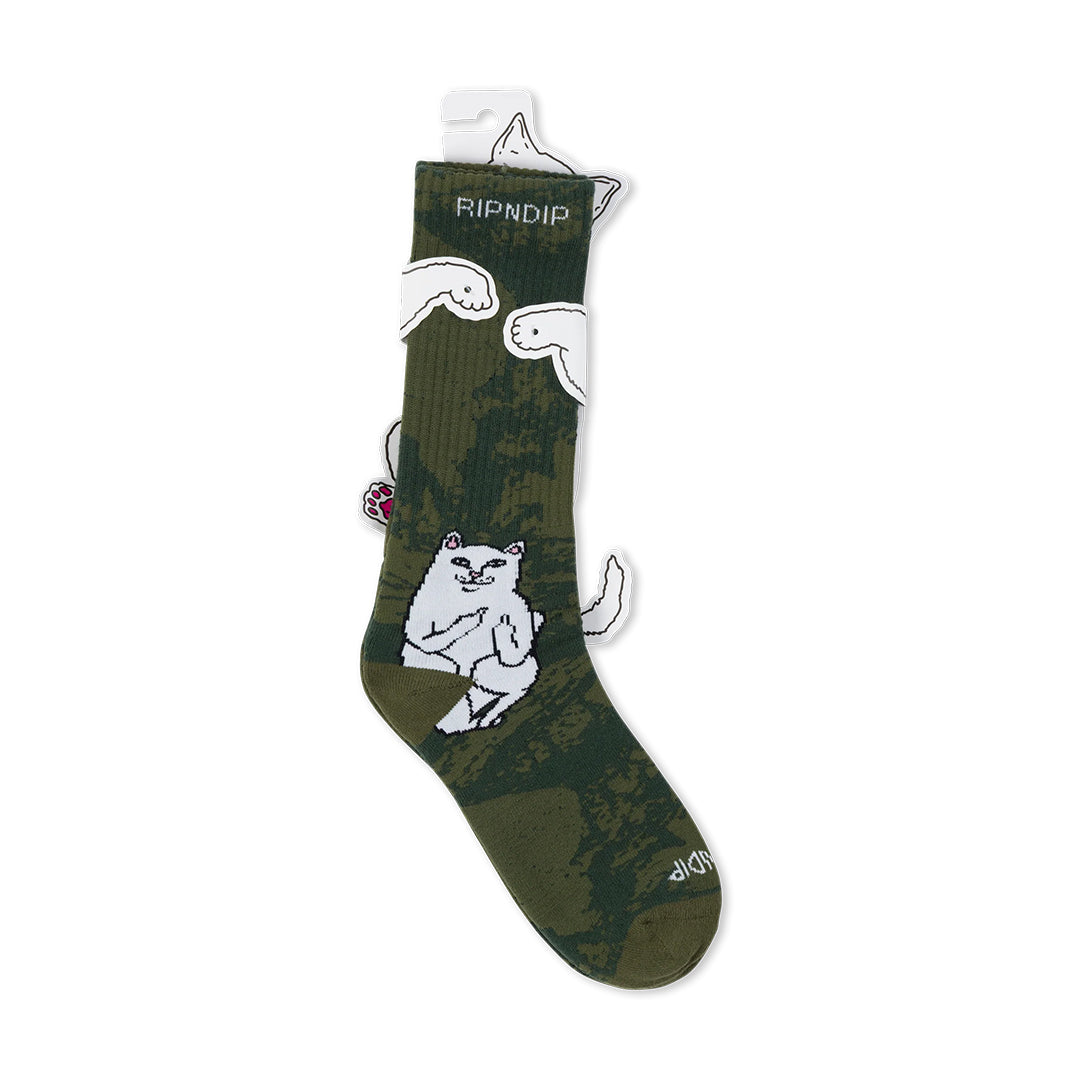Lord Nermal Socks Green Camo