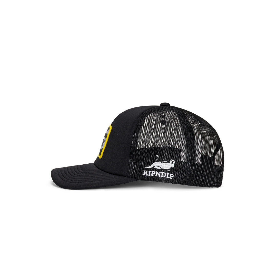 Meow Meow Trucker Hat Black