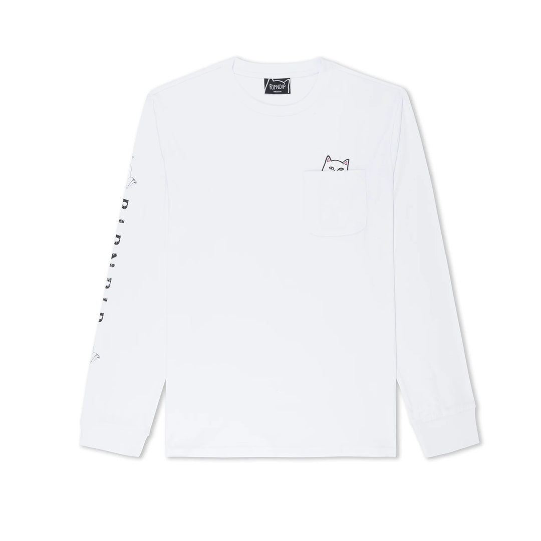 Lord Nermal LS Pocket Tee White