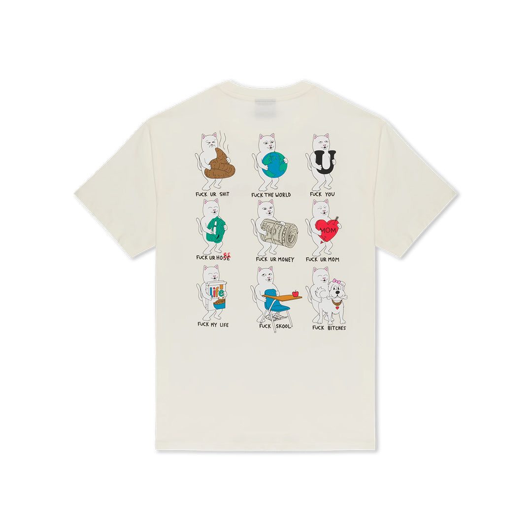 Fuck Everything Tee Cream