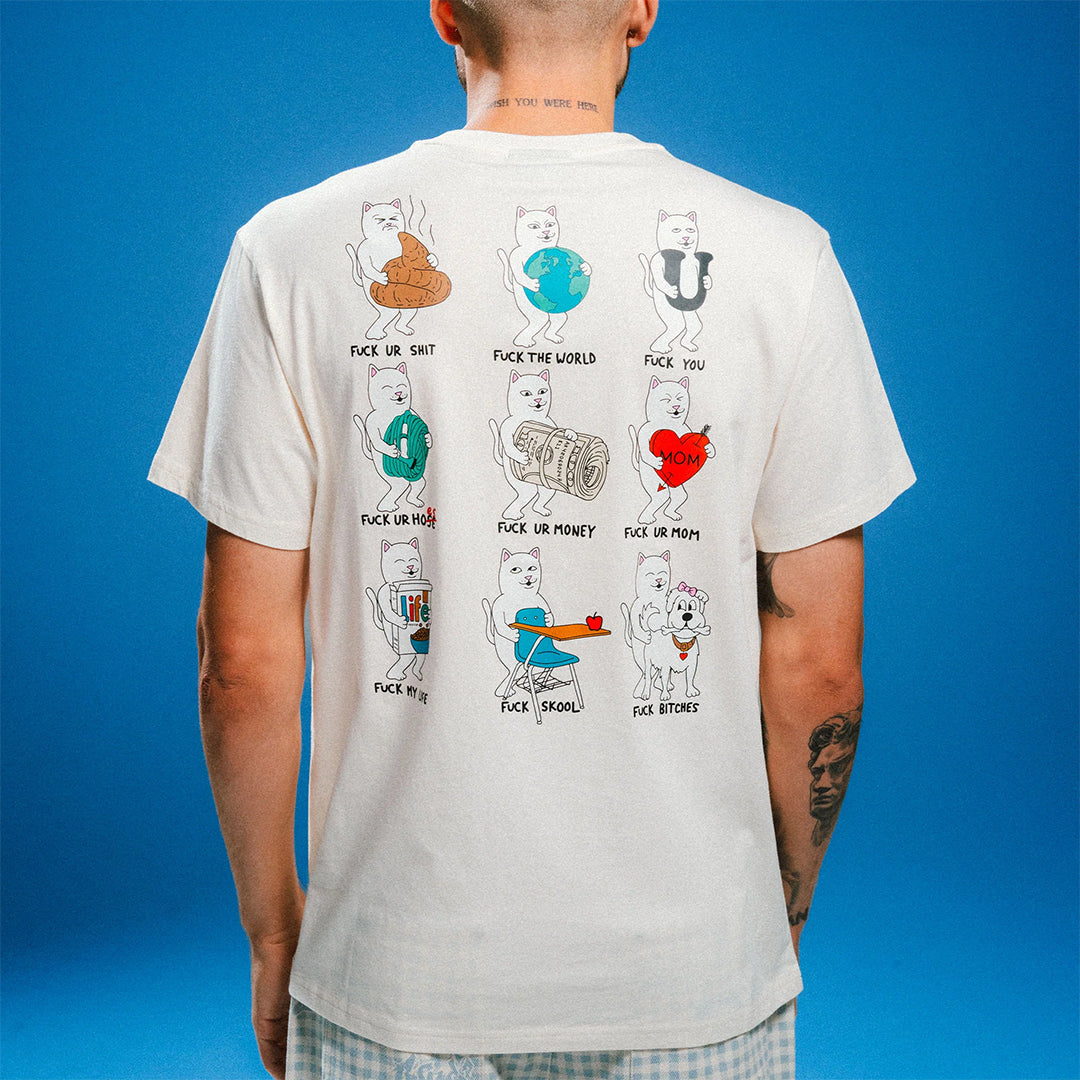Fuck Everything Tee Cream