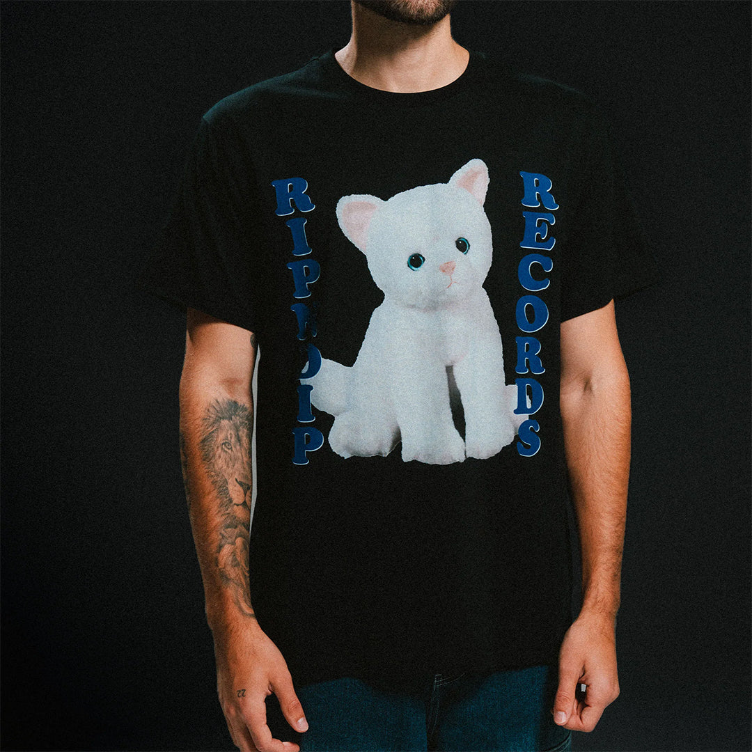 Plush Records Tee Black