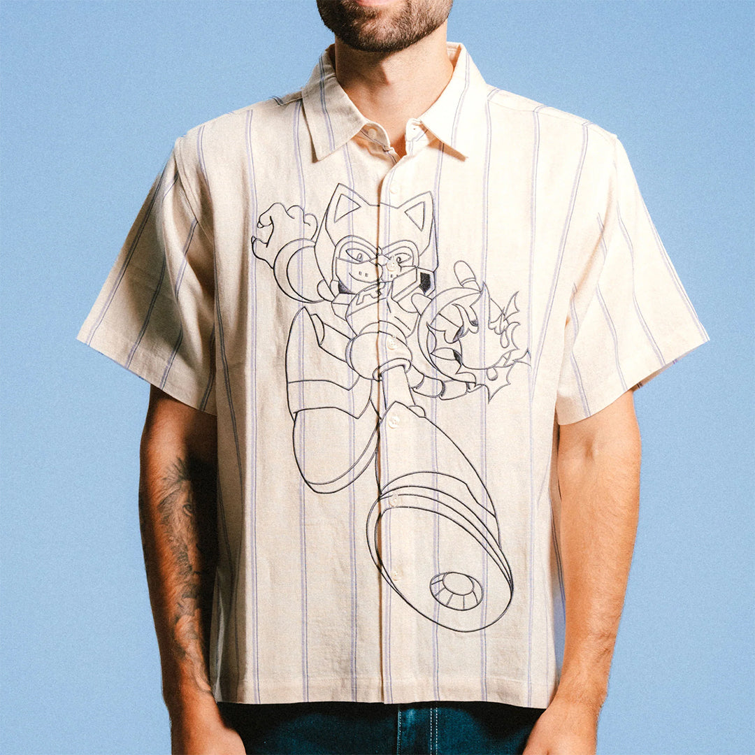 Rokkunerm Button Up White