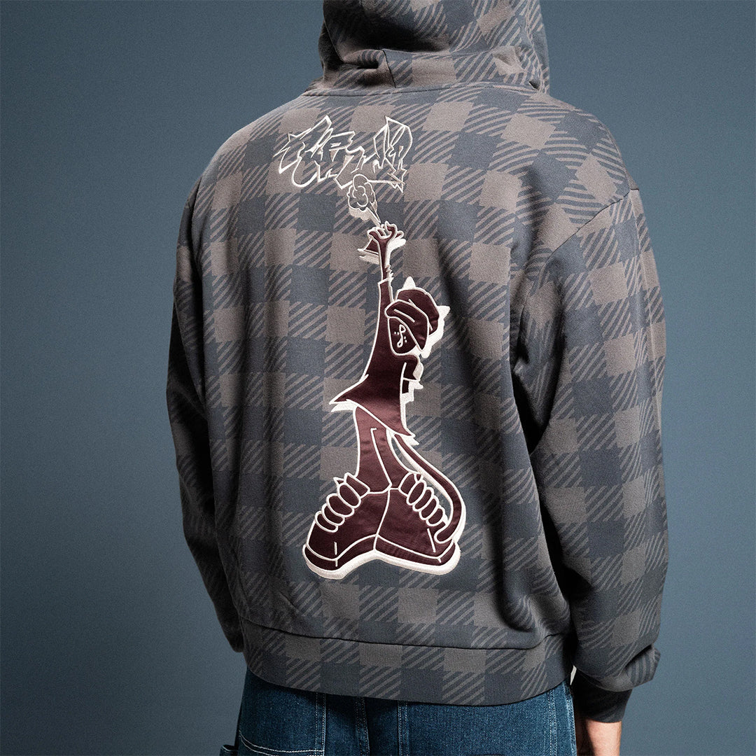 Hard In Da Paint Zip Hoodie Black