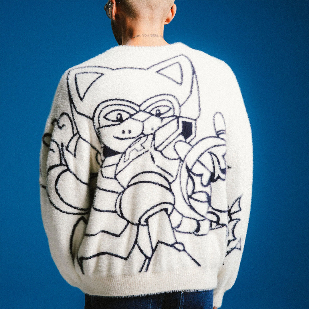 Rokkunerm Mohair Sweater Cream