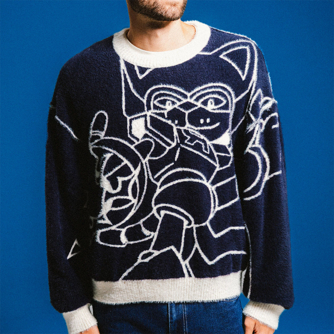 Rokkunerm Mohair Sweater Cream