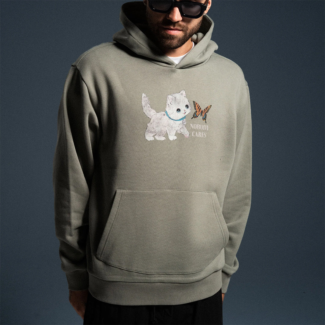 Nobody Cares Hoodie Grey