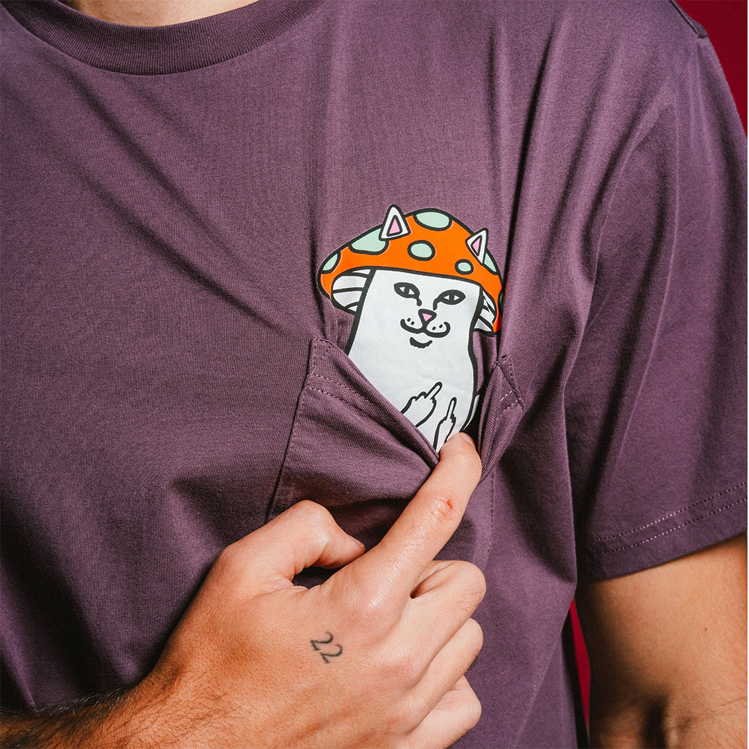 Lord Shroomy Pocket Tee Purple