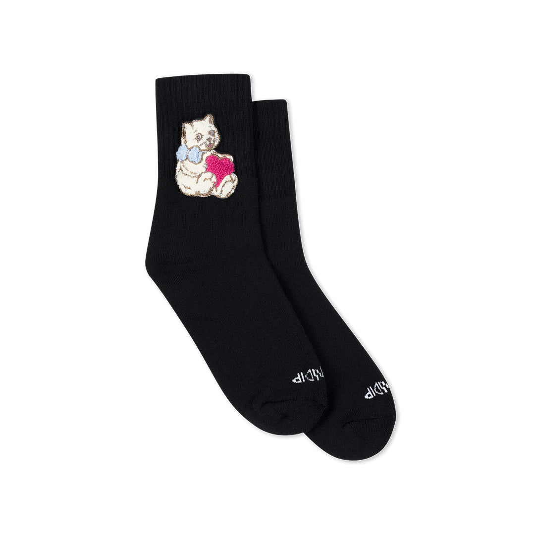 I Love Cats Mid Socks Black