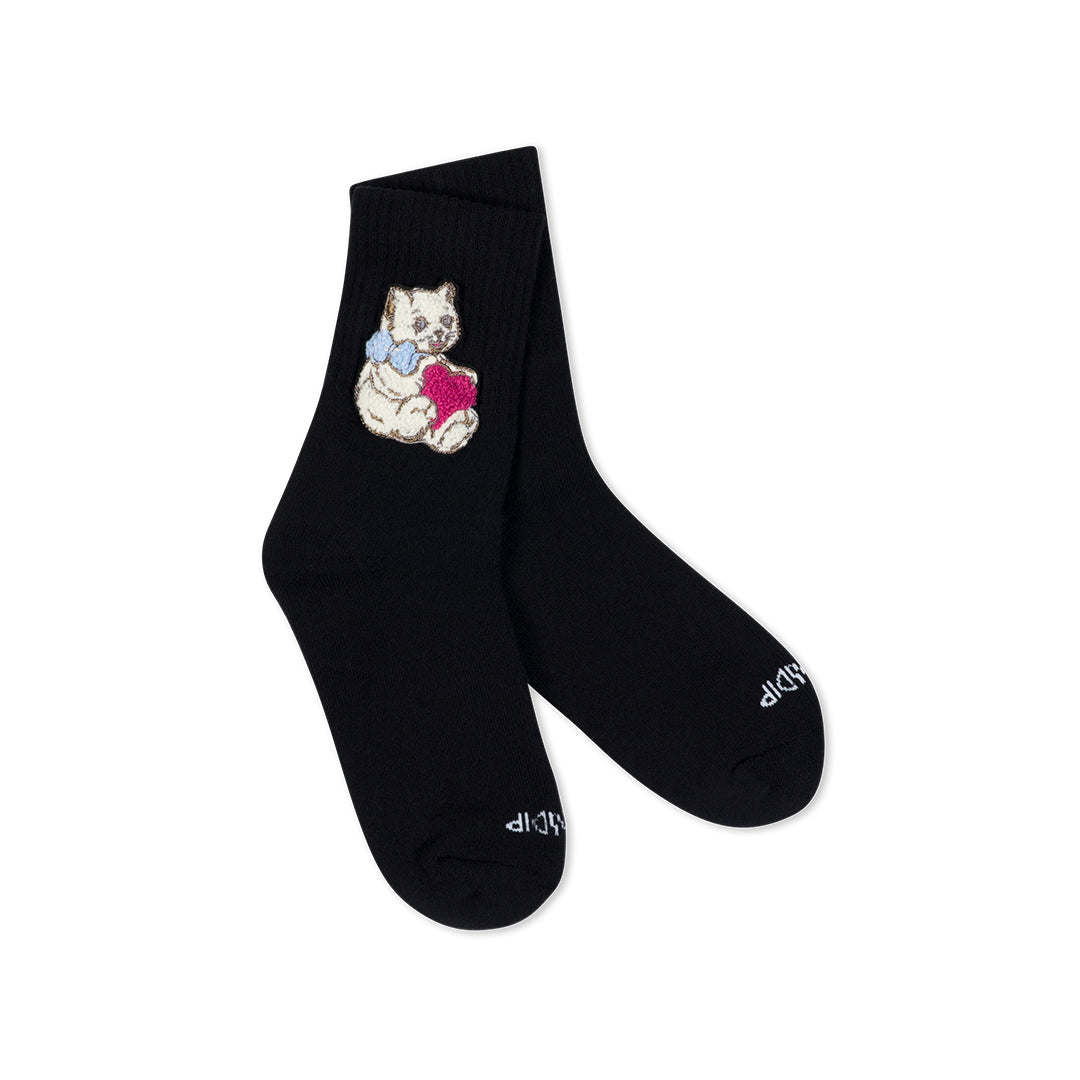 I Love Cats Mid Socks Black