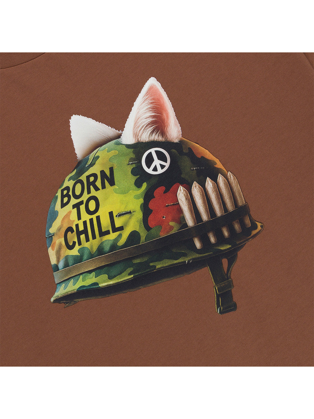 Born To Chill Tee Brown