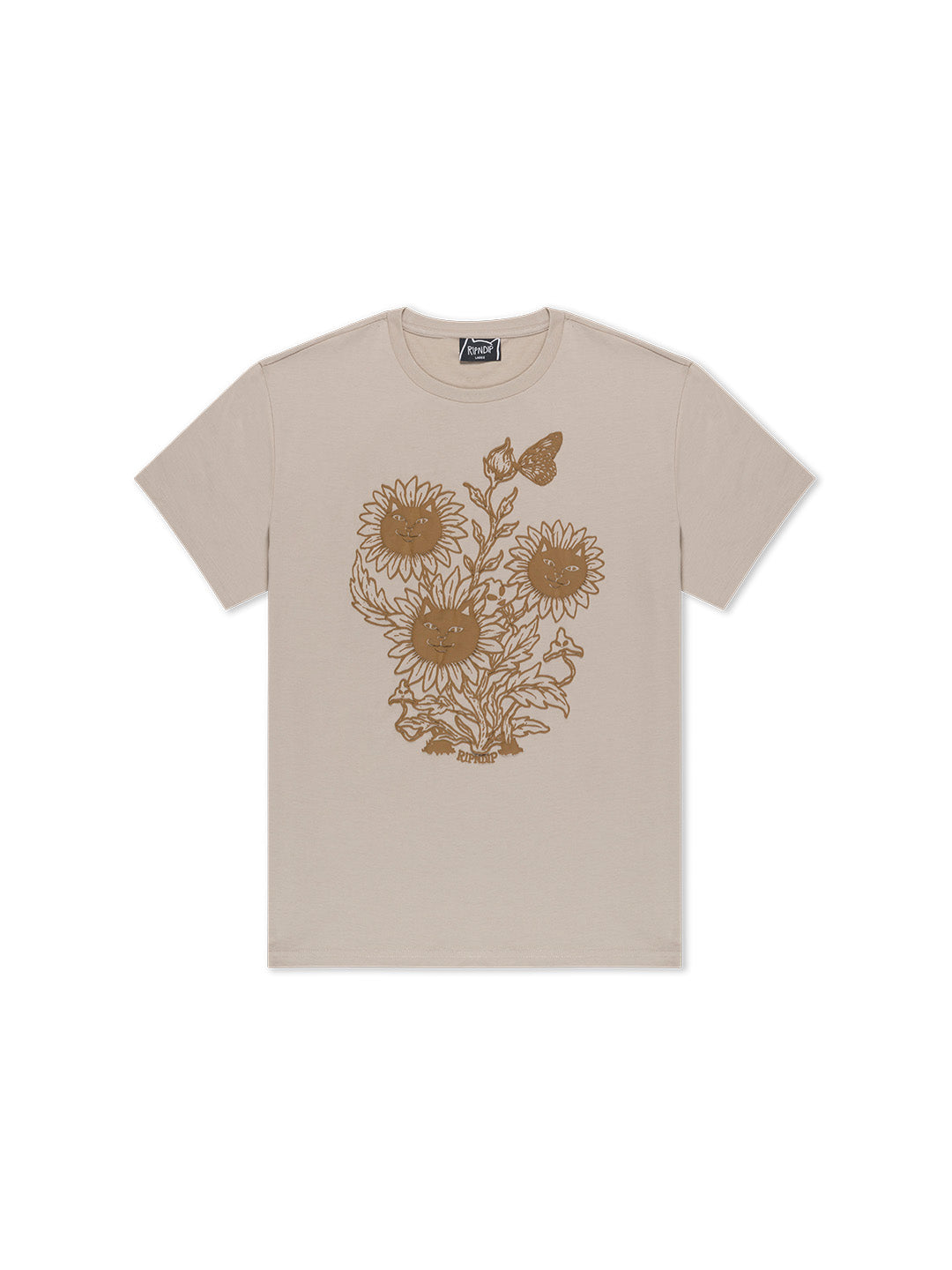 Where The Flowers Bloom Tee Brown