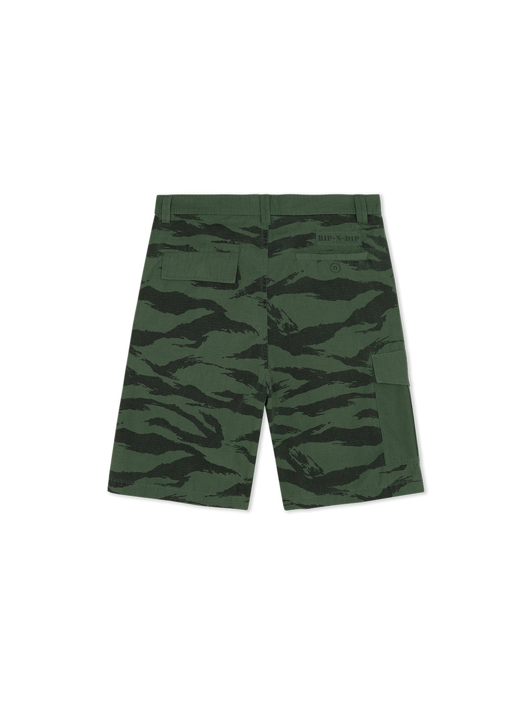 A Team Camo Cargo Shorts Olive