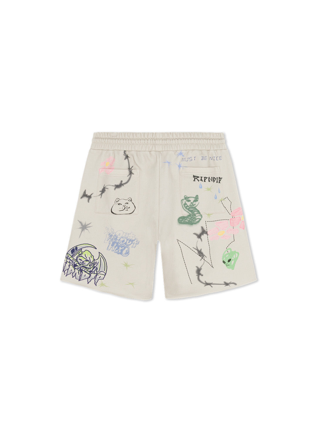 Goosebumps Raw Sweatshorts Cream