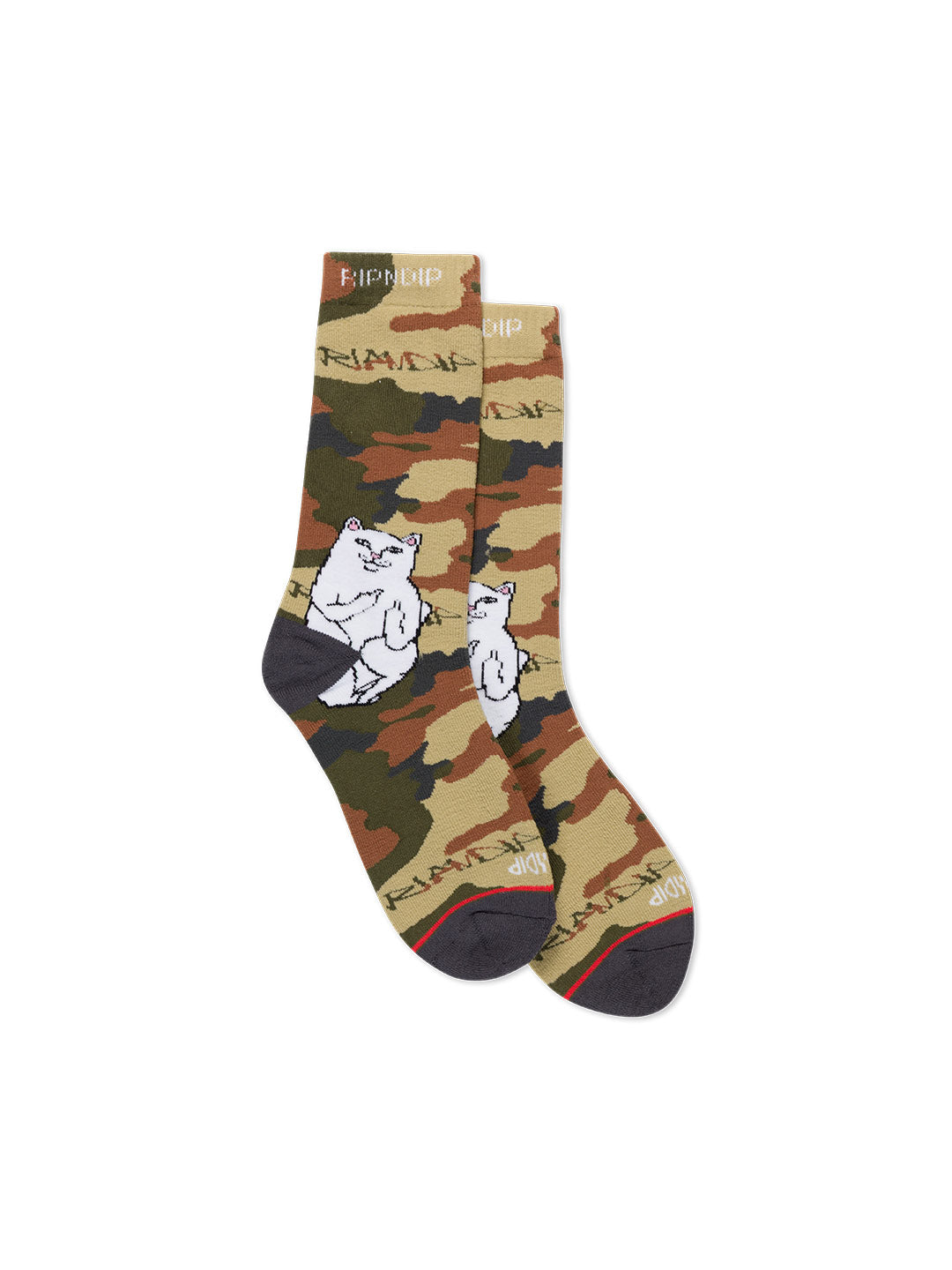 Lord Nermal Street Socks Green Camo