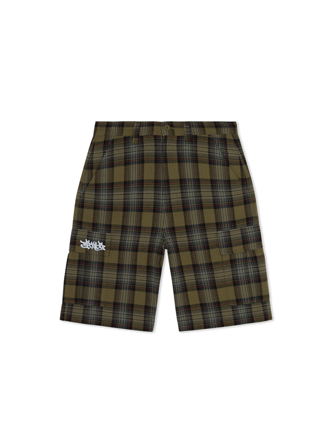 Wide Fit Cargo Shorts Olive