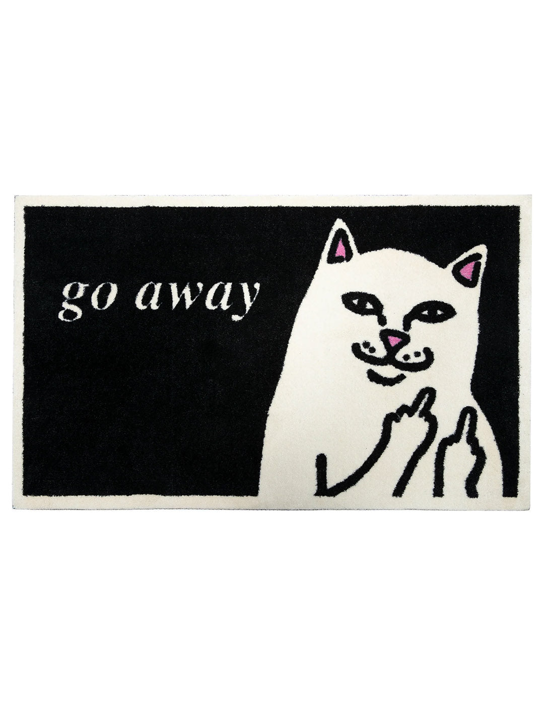 Go Away Rug Black