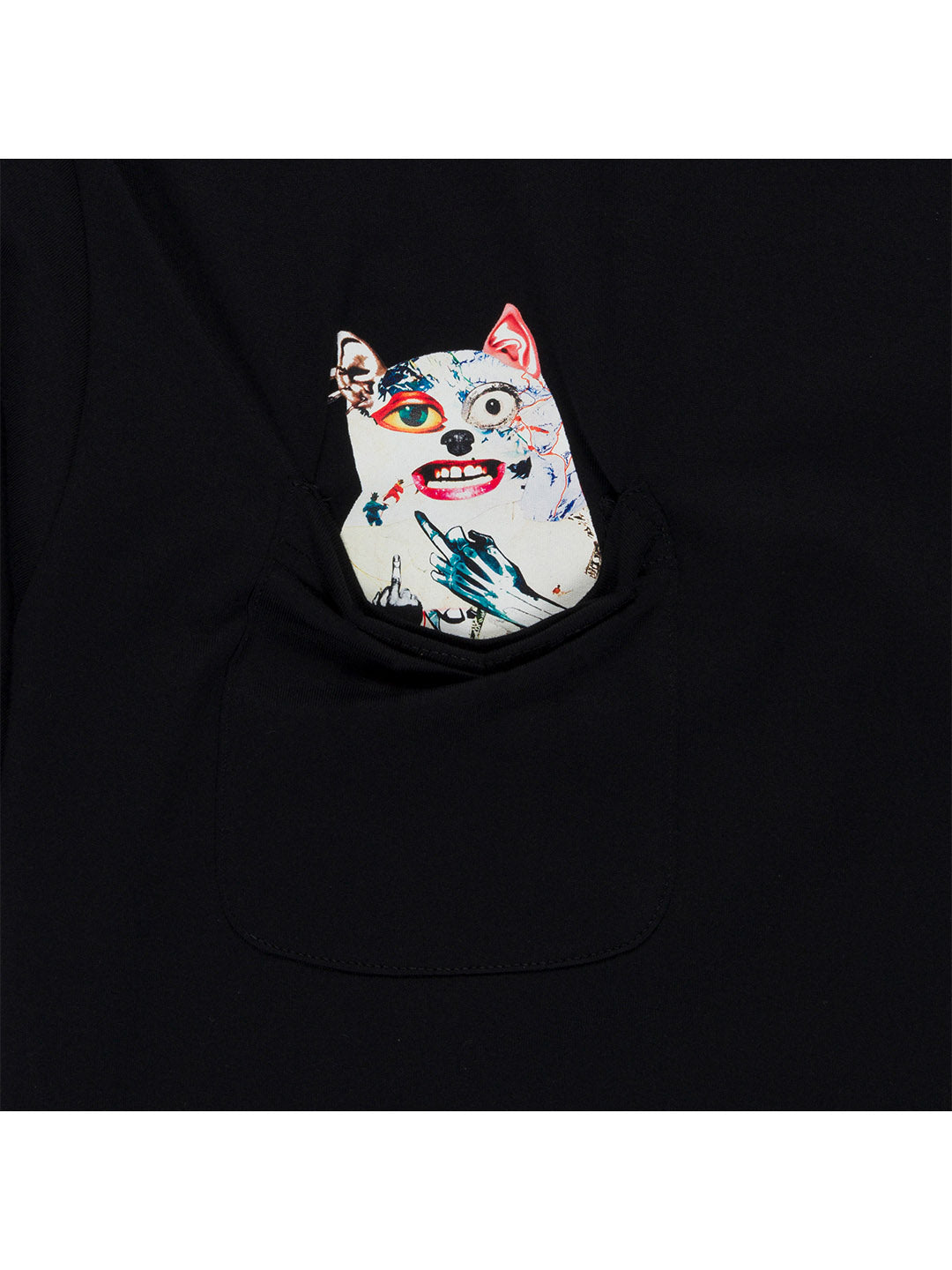 Lord Nermal Collage Pocket Tee Black