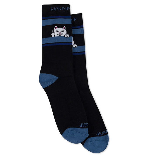 RIPNDIP PEEKING NERMAL SOCKS BLACK