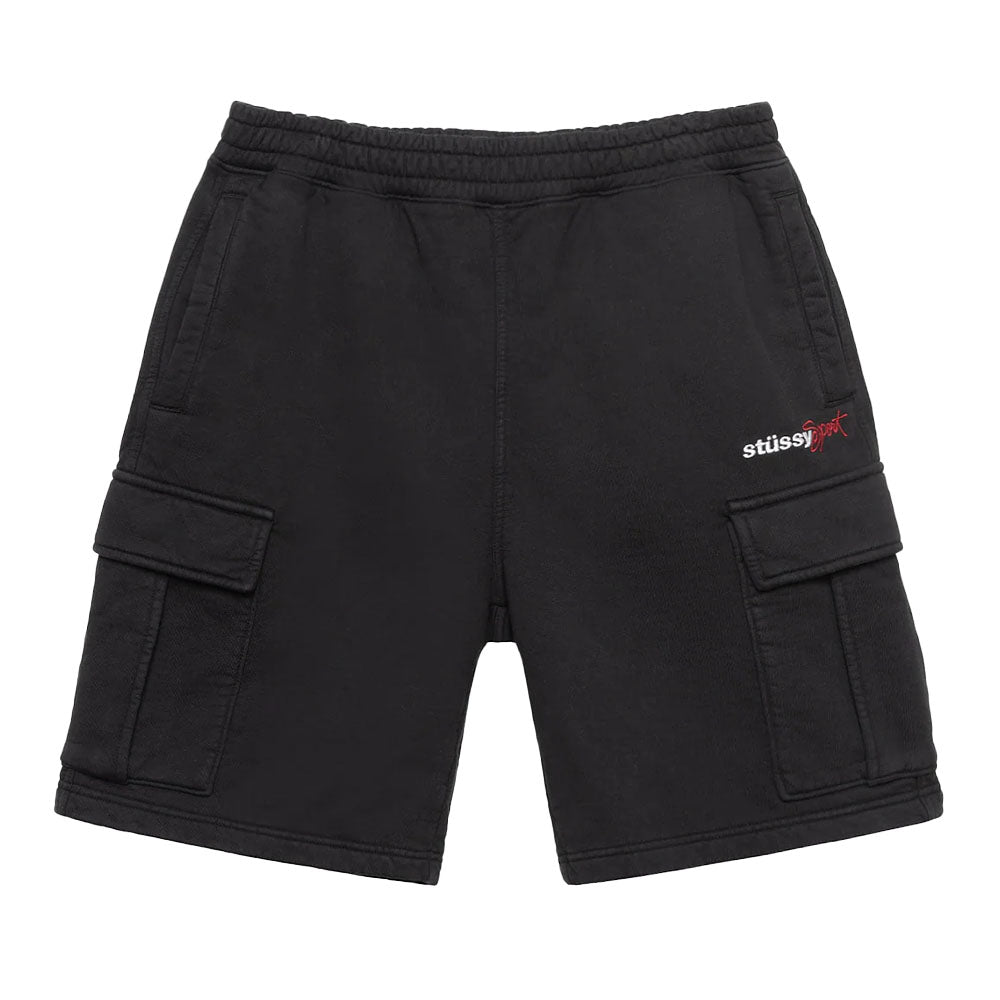 STUSSY SPORT CARGO FLEECE SHORT BLACK