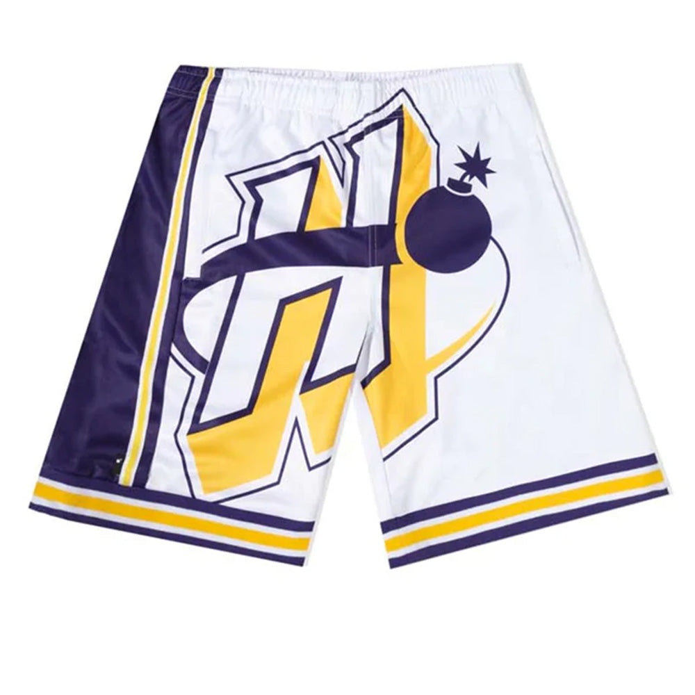 THE HUNDREDS RACK BASKETBALL SHORTS WHITE