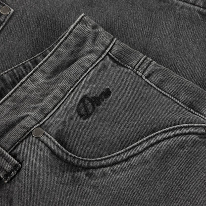 DIME CARPENTER DENIM SHORTS BLACK