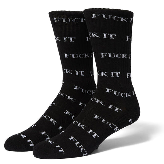 HUF FUCK IT SOCK BLACK